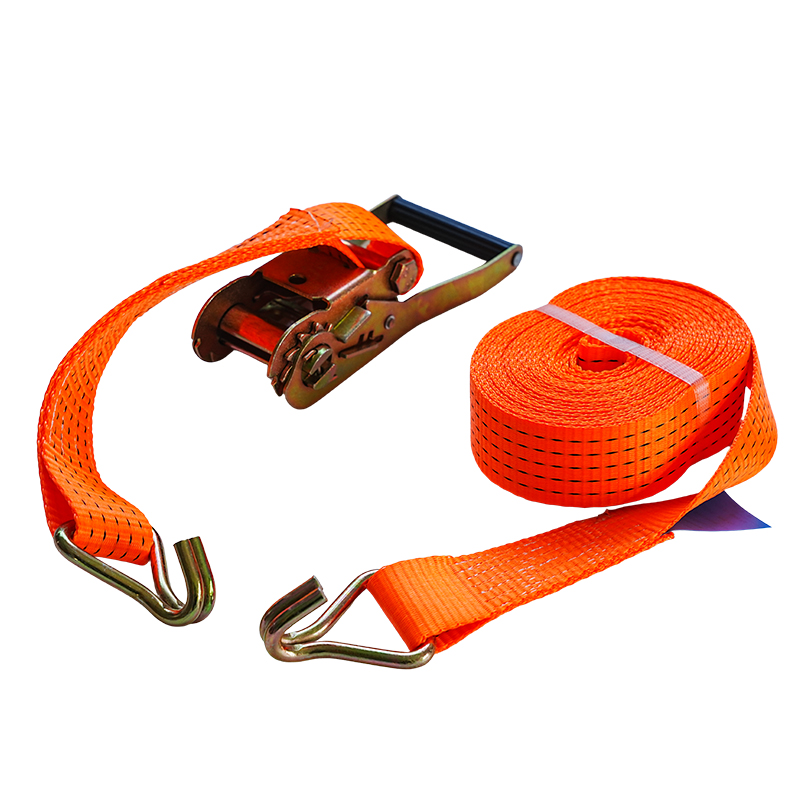 Correia de amarração com catraca dupla J-Hook de 2 polegadas para transporte