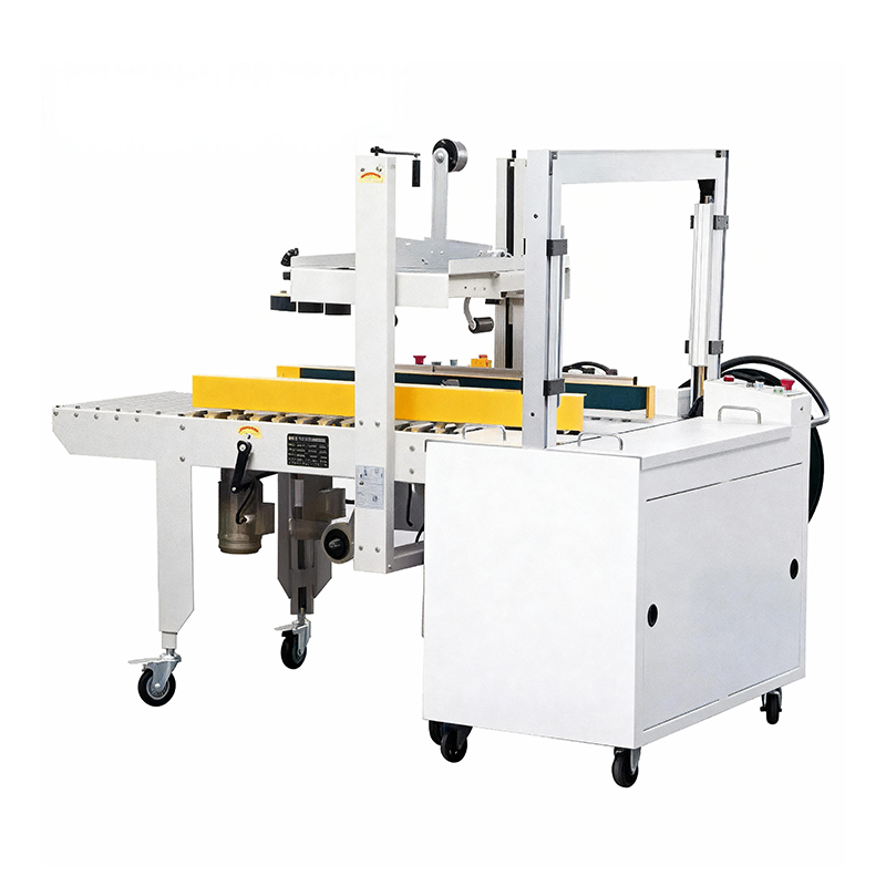 Seladora automática de caixas MH-FJ-1AWE, fita ajustável superior e inferior